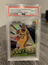  2018 Optic 2 Lebron James Fantasy Stars HOLO ⚡️PSA 10 Low POP