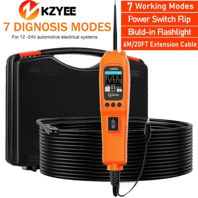 KZYEE KM50 Auto Power Circuit Probe Automotive Circuit Tester Fuel Injector Test