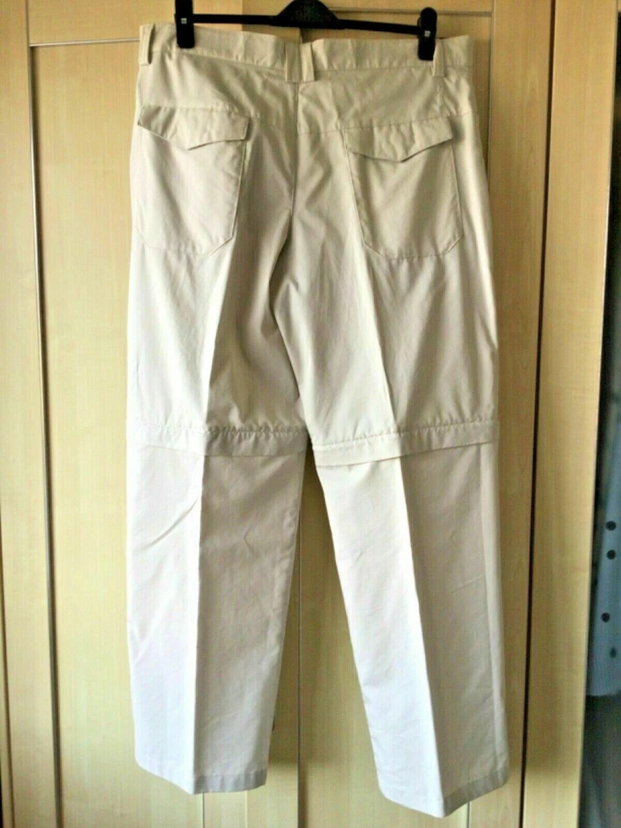 M S MENS BLUE HARBOUR CONVERTIBLE HOLIDAY GOLF TROUSERS SHORTS WAIST 36 LEG 31