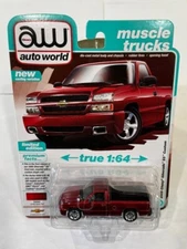 Auto World 2005 Chevy Silverado SS Custom Candy Apple Red Metallic 1/64