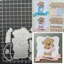 Animal Bear DIY NEW Metal Cutting Dies Scrapbooking Template Embossing Stencils
