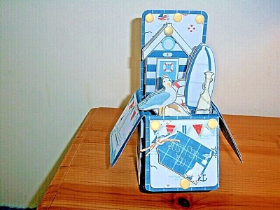 NEUES ANGEBOT, BEACH HUT POP-UP-BOX KARTE.
