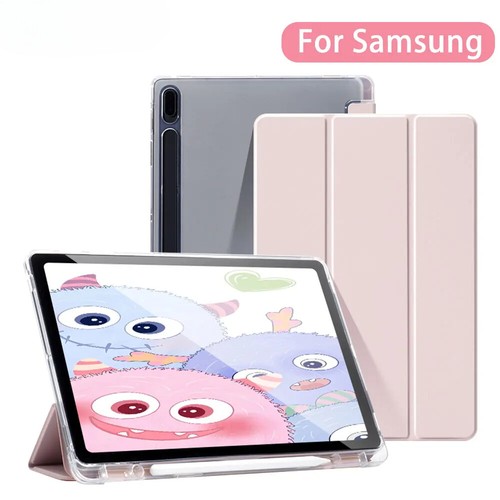 For Samsung Galaxy Tab S9 FE 11 Plus S9 S8 S7 Plus FE 12.4 in Case Transparent