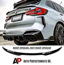 For BMW X3 G01 X3M F97 Gloss Black Rear Mid Wing Boot Spoiler Lip Body Kit 2017+