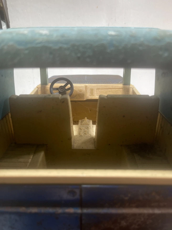 VINTAGE Tonka Bronco 835 TR Large 18” Blue T-Top 1970s Pressed Steel Toy Jeep - Image 4 of 4