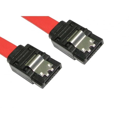 LOT 10X SATA Cable Serial ATA II 2 3GB Data Lead Locking Clips 45cm SATA-CAB - Picture 5 of 5