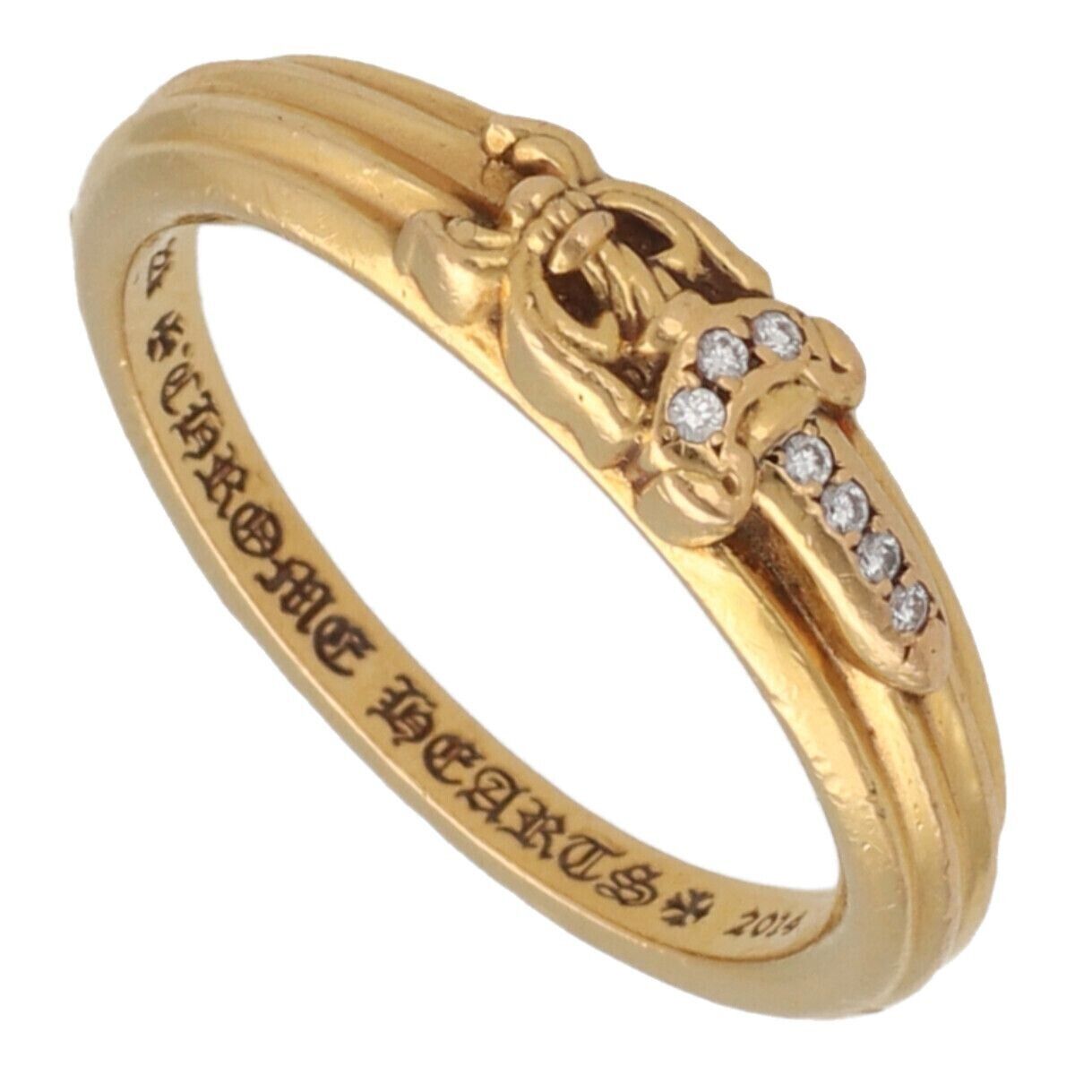 Chrome Hearts Baby Classic Dagger Gold Diamond Ring JP18/US8 Chrome Hearts Baby Classic Dagger Gold Diamond Ring JP18/US8
