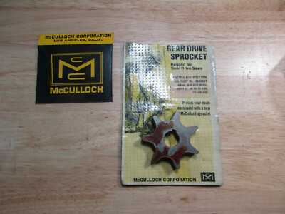  McCulloch Chainsaw Gear Drive Sprocket 9/16'' -7T  790, 640, 1-63, 797 etc.