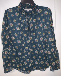 loft green blouse