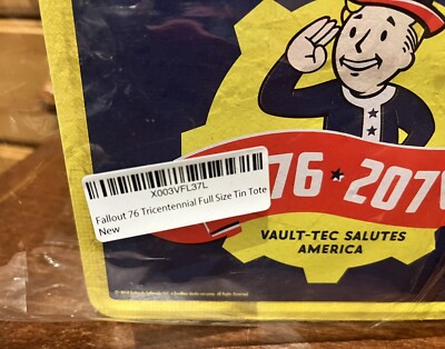 Fallout 76 Vault-tec Tricentennial Tin Lunchbox Tote Toy for sale
