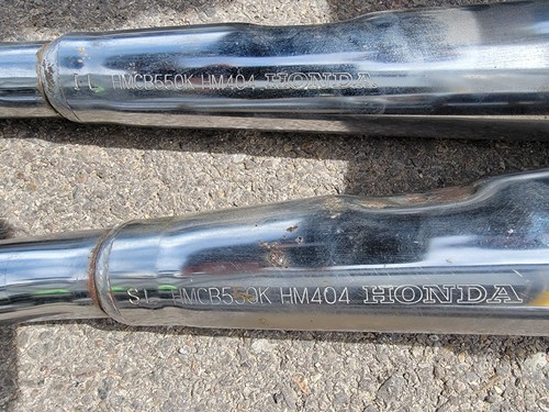 Jeu de silencieux d'échappement gauche droit 1977-1978 Honda CB550 CB 550 77 78 CB550K - Photo 4 sur 8