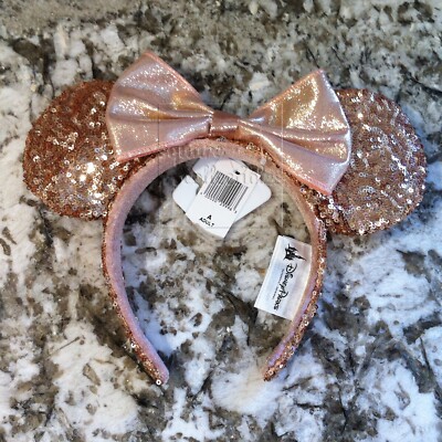 Disney Parks Rose Gold Ears Headband ORIGINAL Minnie Mouse  display picture 2