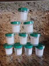 McKesson Specimen Container Sterile Inside Only Screw Cap Lot Of 10 