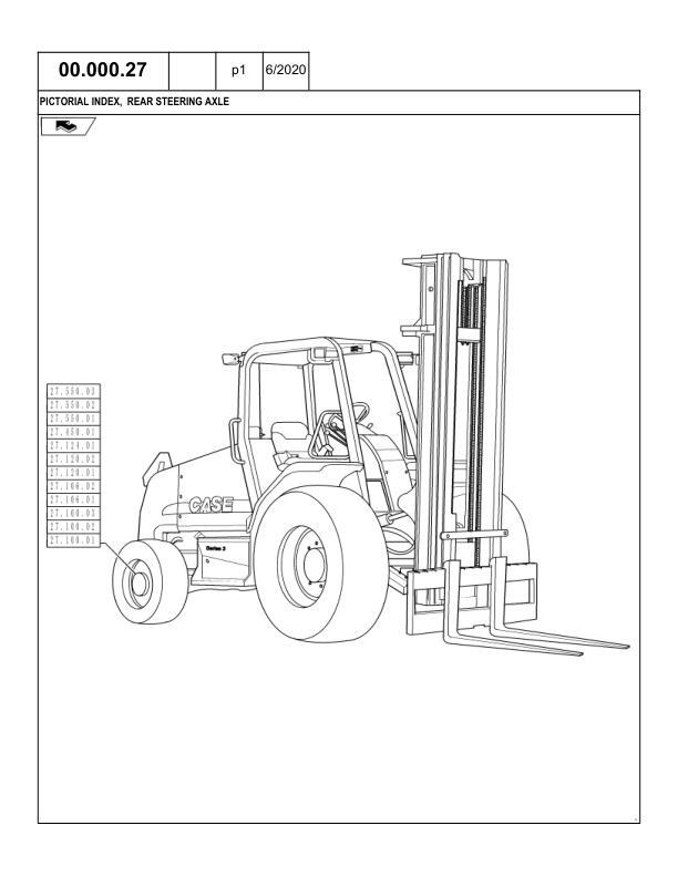 Case 586H,588H Tier IV Forklift Parts Catalog Manual Exploded View ...