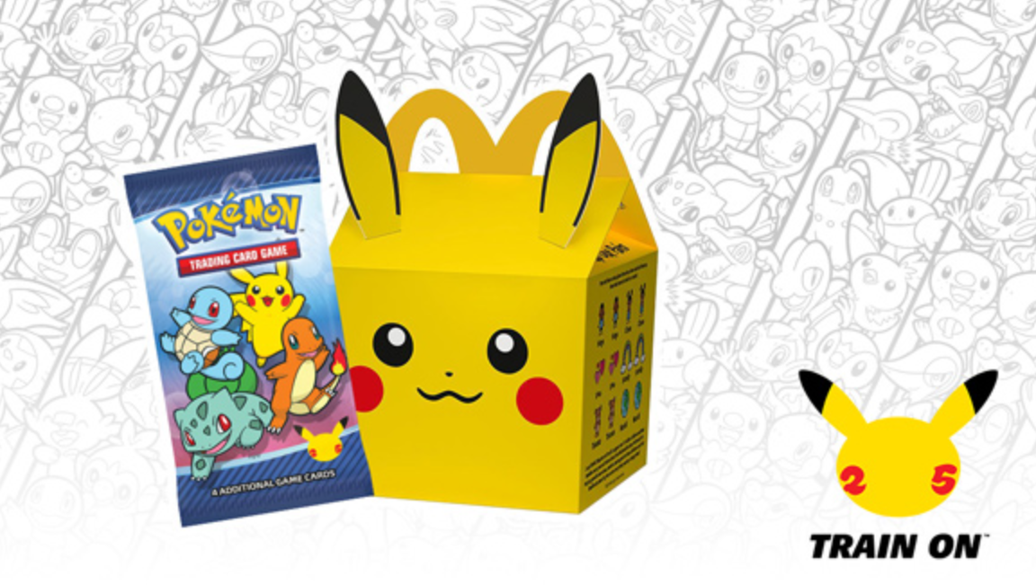 McDonalds Pokemon Cards 25th Anniversary Happy Meal Toys Booster Pack | eBay
