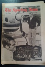 1969 Sporting News Tigers Denny McLain Mantle OJ Bradley Clemente Mets RARE Ads