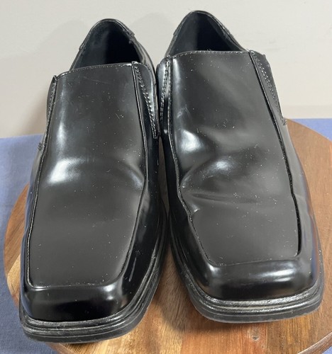 Claiborne Dress Shoes Mens 12M Black Leather Loafers Corpgore Events Parties - Picture 7 of 13