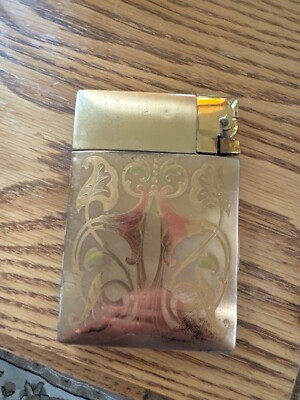 elgin cigarette case/lighter Vintage 1930's Elgin Magic Action Cigarette Case Lighter Lite O Matic USA