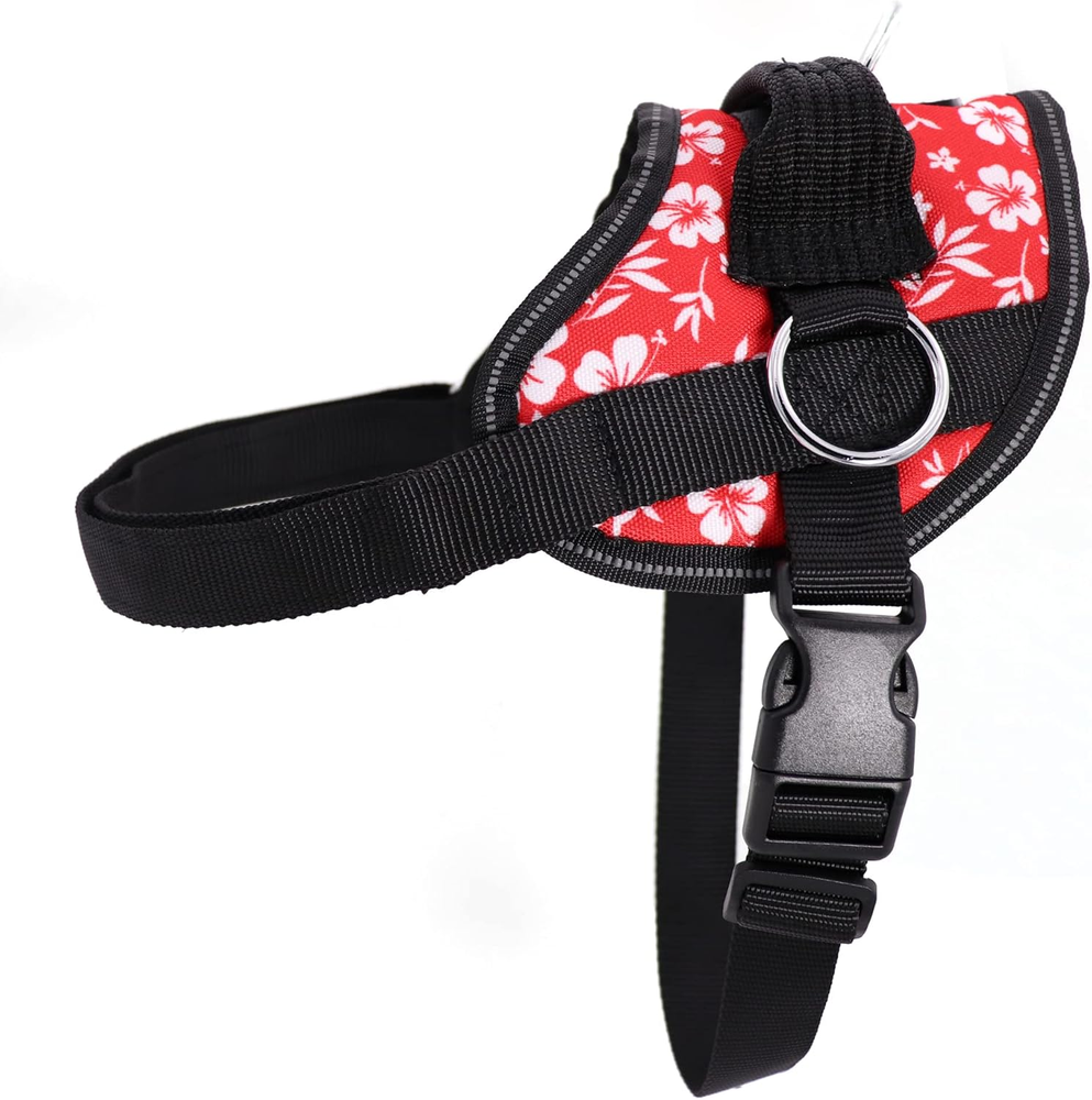 Dog Harness, No-Pull Pet Harness, Adjustable & Reflective, Soft-Padded No-Choke