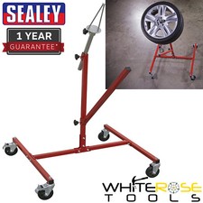 Image of Sealey Alloy Wheel Painting Repair Stand - Single Wheel Capacity Garage
