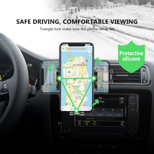15W Wireless Charger Car AirVent Magnetic Holder iPhone X 11 12 13 14 Pro Max - Picture 7 of 7
