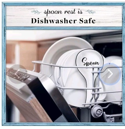 Home Acre Designs Spoon Rest For Kitchen Counter & Stove Top - White - Picture 5 of 5