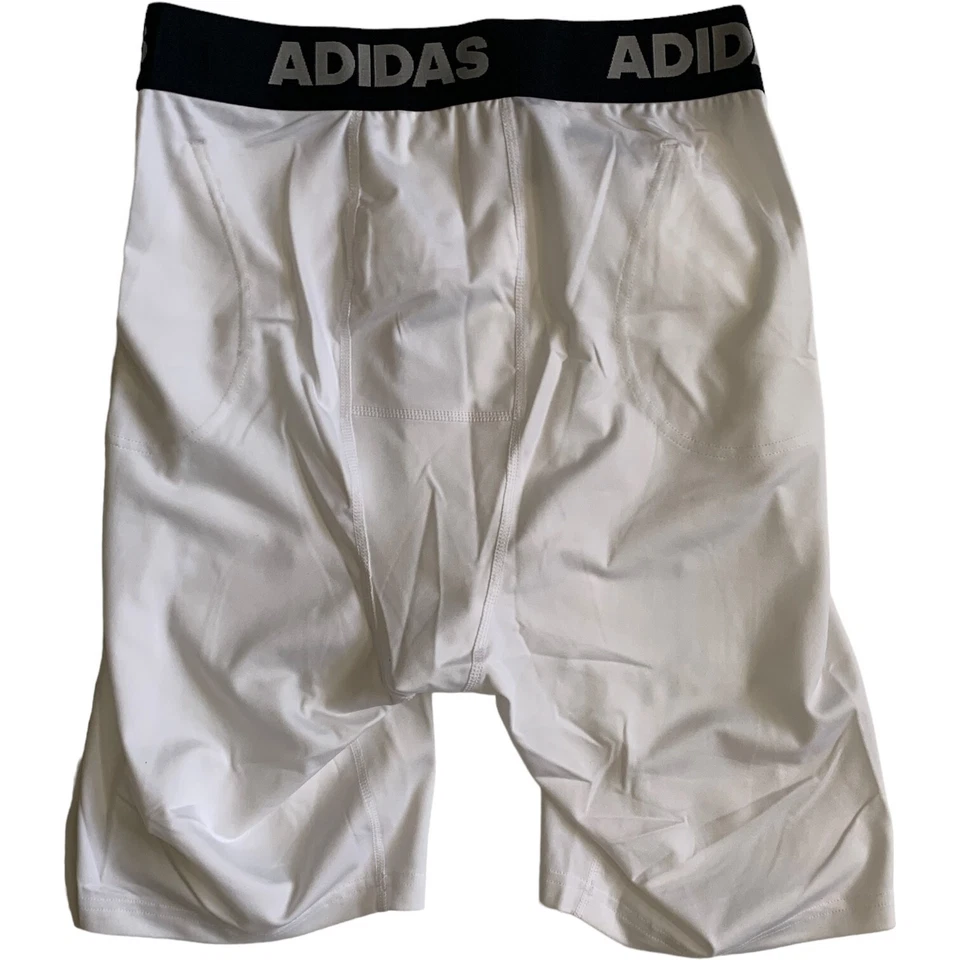 Pantalones Cortos Adidas Para Hombre Talla XL Fútbol Compresión 5 Bolsillos Faja Blanco (Sin Almohadillas) Foto 3 de 4
