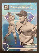 2023 Donruss Baseball #14 Bobby Doerr Diamond Kings Carolina Blue Holo
