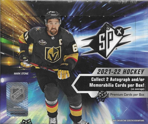 2021-22 Upper Deck SPX Hockey Hobby Sealed Box - 4 Packs / box