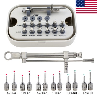 Implant Nobel Screwdriver Kit Neobiotech HEX Driver Manual Osstem Torque Wrench