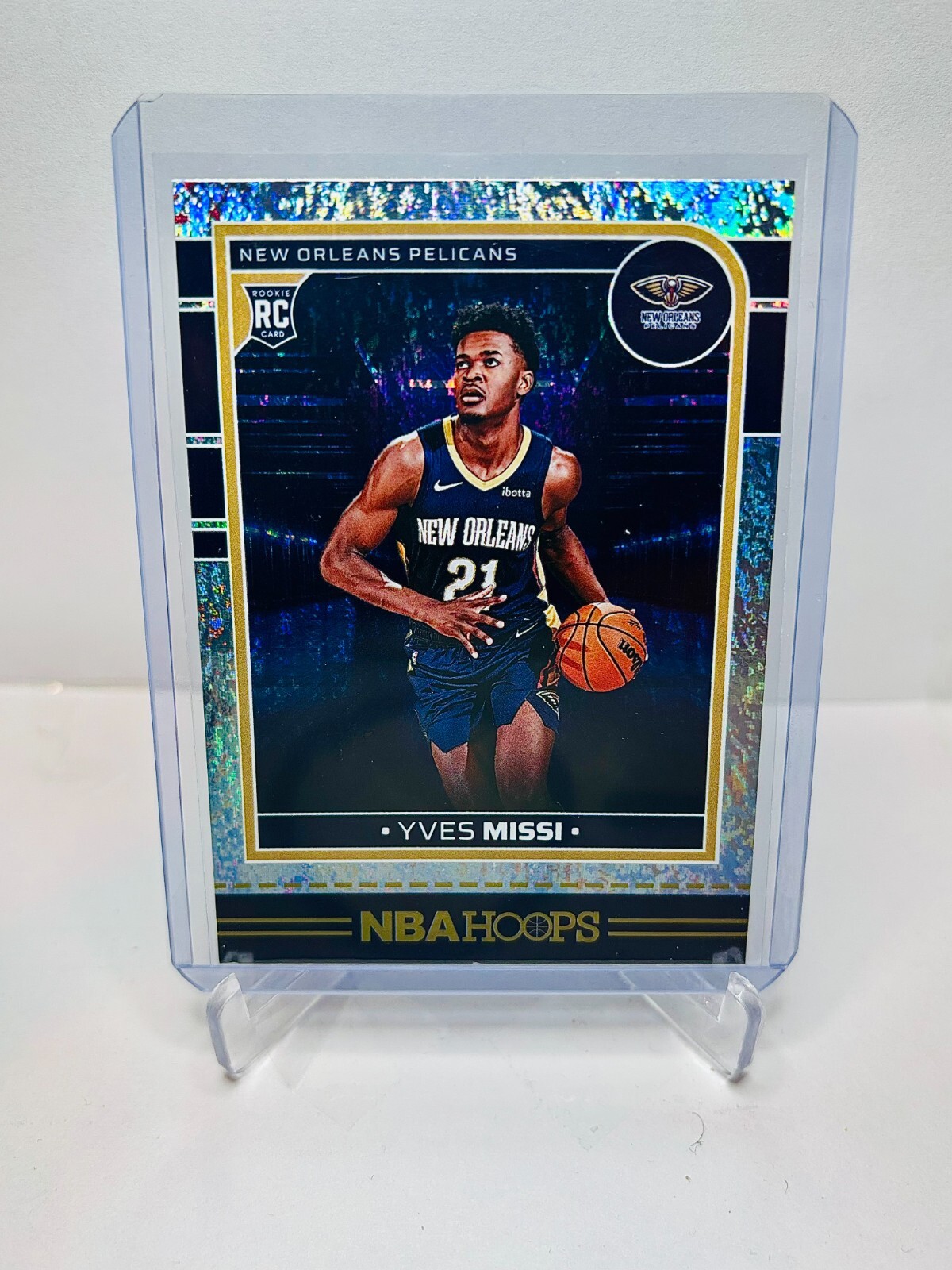 2024-25 Panini NBA Hoops YVES MISSI Texture Rookie #251 Pelicans