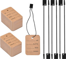 1000 etiquetas de precio y cord n para colgar, etiquetas de marcado de 1,38" x 1