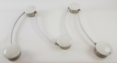 LED Deckenleuchte Lima in Nickel-matt Kunststoff Deckenlampe WOFI 10183, B-Ware