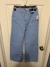 Old Navy Girls Baggy Wide Leg High-Rise Denim Pants Sz XL 12 NEW Preppy