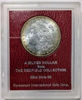 1882-S Morgan Silver Dollar Redfield Collection MS Red Paramount Holder Toned