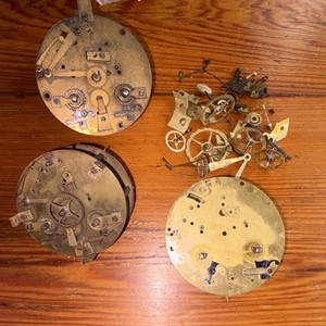 Three French Clock Movements 