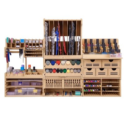 Wooden Model Kit Tool Organizer Storage Rack MDF