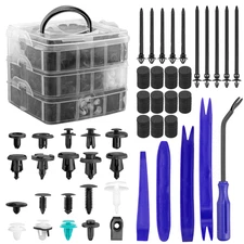 1000PCS Car Retainer Clips Auto Fasteners Push Trim Clips Pin Rivet Bumper Set
