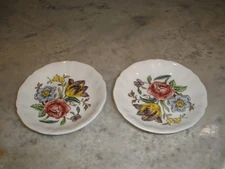 VINTAGE SPODE GAINSBOROUGH SET OF 2 SALTS PLATES 3.5"
