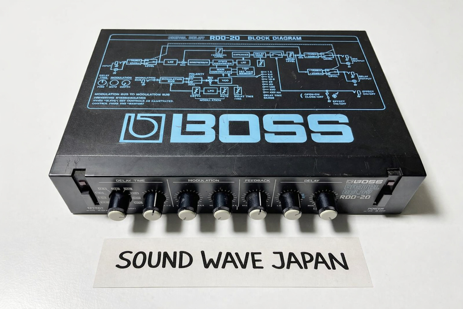 BOSS RDD-20 Digital Delay Micro Rack Guitar Effects Unit DUB 12 bits