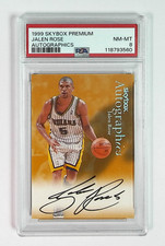 1999 Skybox Premium Jalen Rose Autographics SP On-Card AUTO PSA 8 LOW POP