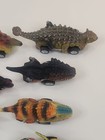DinoBros Dinosaur Go Kart Pull Back Toy Car Lot Of 8 T-Rex Triceratops Vehicles — photo 9