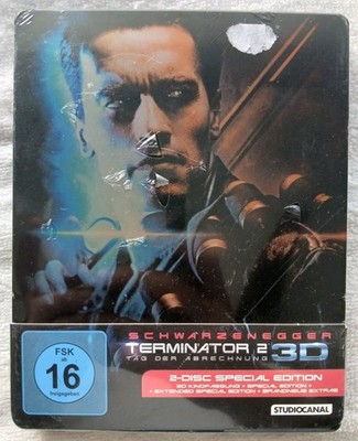 Terminator 2 T2: Judgment Day Bluray 3D Steelbook German RARE OOP Region B NEW 