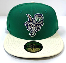 Hartford Yard Goats MILB NE 2020 Authentic Collection Alt 3 Hat~Green/Cream