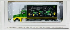 John Deere 7020 Series Peterbilt 385 Van Box Truck By SpecCasst 1/64th Scale