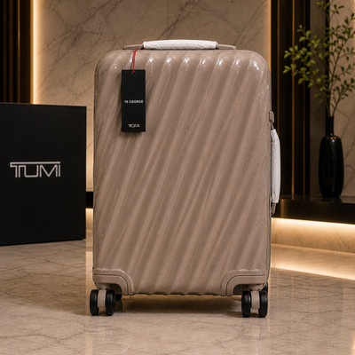 TUMI 19 Degree Intl Expandable Carry-On Spinner Taupe Hardside NEW