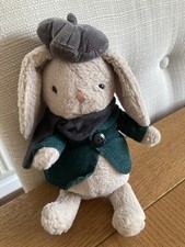 JELLYCAT DICKENSIAN RABBIT DICKENSIAN BUNNY ULTRA RARE RETIRED GREEN CORD JACKET