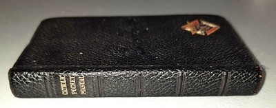 Vintage ''Catholic Pocket Manual'', 1953, Rev J.M. Lelen, Leather Bound, 4.5'' x 3''