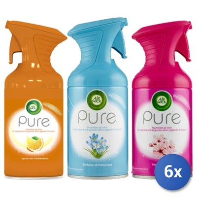 6x Bundle Air Wick Deodorant Spray Pure Mischbox 250 ml DUFTMISCHUNG