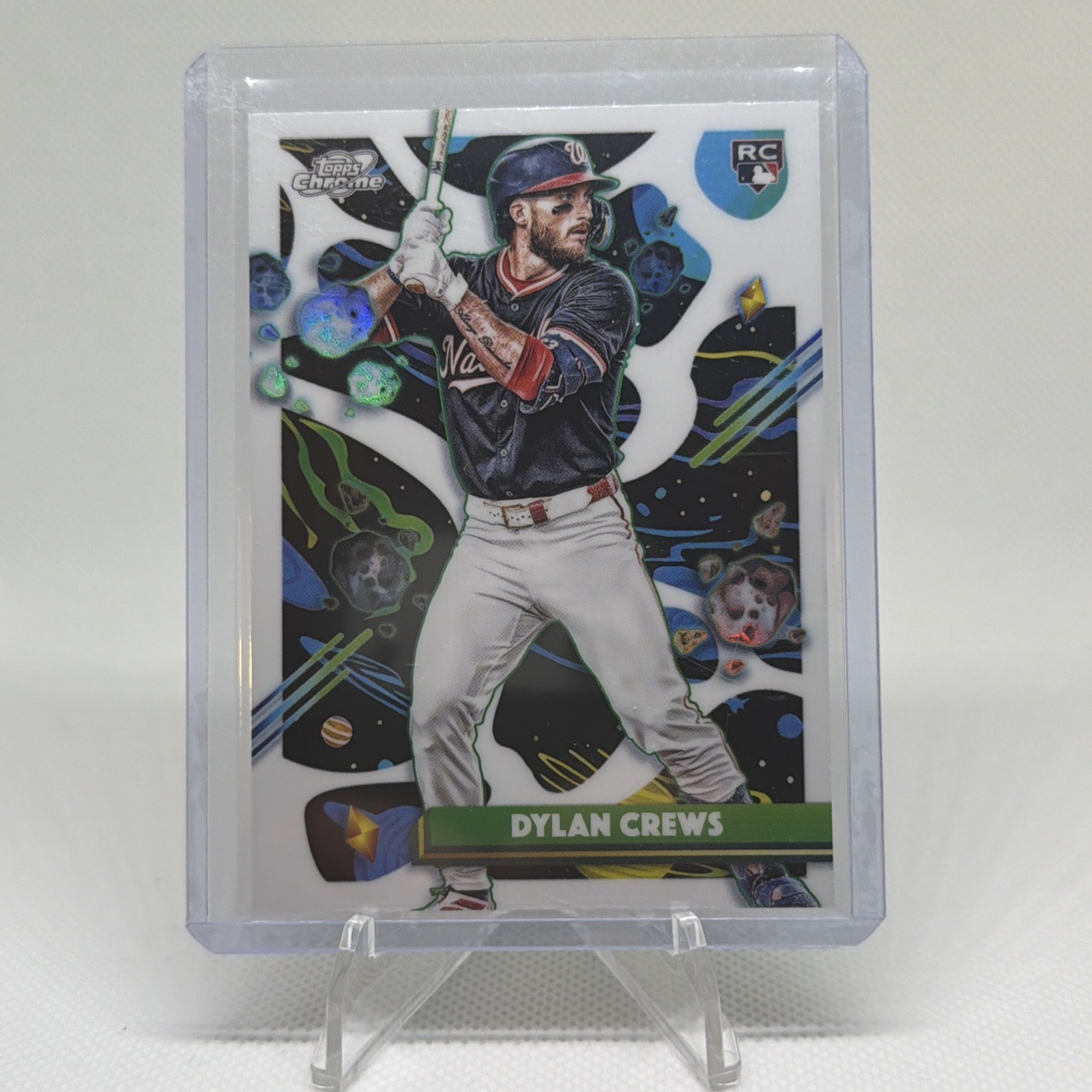 2025 Topps Chrome Cosmic #194 Dylan Crews White Hole Refractor Rookie Card (RC)